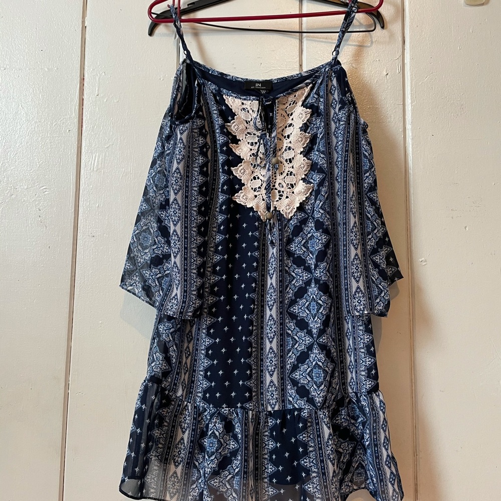 Bohemian off-the-shoulder dress